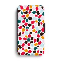 Colored Giraffe: iPhone XS Max Flip Hoesje - thumbnail