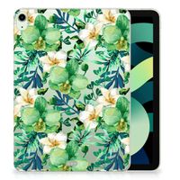 iPad Air (2020/2022) 10.9 inch Siliconen Hoesje Orchidee Groen