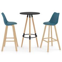 vidaXL 3-delige Barset turquoise