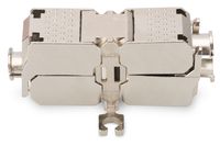 Digitus RJ45 / Connector Netwerk Adapter CAT 6A, Zonder connectoren [1x LSA, Snijklem, Snelaansluiting - 1x LSA, Snijklem, Snelaansluiting] Zilver, Staal - thumbnail