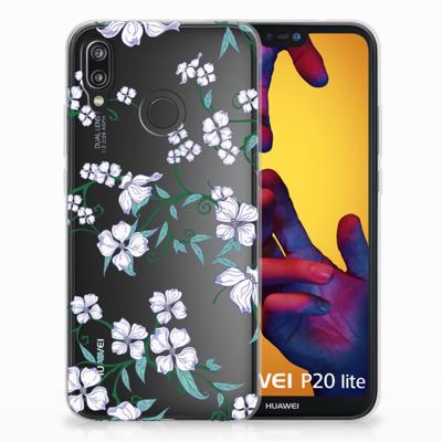 Huawei P20 Lite Uniek TPU Case Blossom White Huawei P20 Lite Uniek TPU Case Blossom White