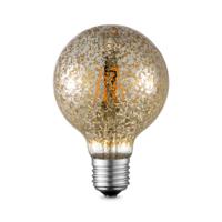 Edison Vintage LED filament lichtbron Globe - Goud - G95 Deco - Retro LED lamp - 9.5/9.5/13.5cm - geschikt voor E27 fitting - Dimbaar - 4W 340lm 2700K - warm wit licht