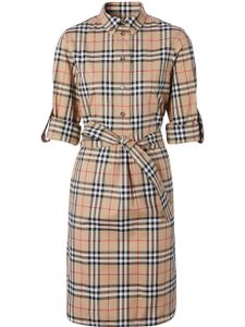 Burberry robe-chemise Vintage Check - Marron