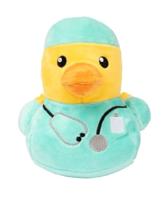 Fuzzyard Waddle Squad-dle geassorteerde pluche hondenspeelgoed (Ducktor)