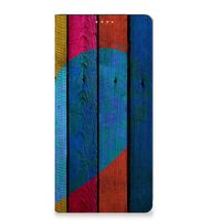 OPPO Reno8 T 5G Book Wallet Case Wood Heart - Cadeau voor je Vriend