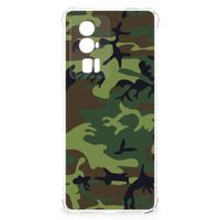 Xiaomi Poco F5 Pro Doorzichtige Silicone Hoesje Army Dark