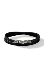 David Yurman bracelet Streamline Double Wrap en cuir - Argent