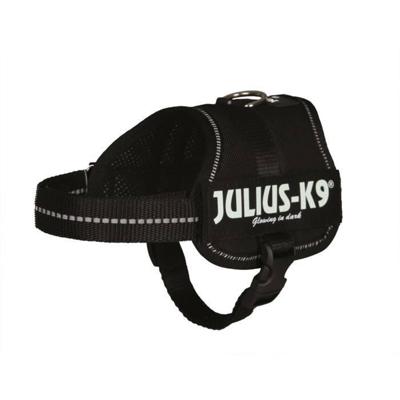 Julius-K9 Power Harness - Baby 2 - XS-S: 33-45 cm-18 mm - Zwart - Honden