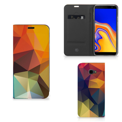 Samsung Galaxy J4 Plus Stand Case Polygon Color