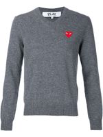 Comme Des Garçons Play pull à applique de cœur - Gris