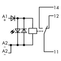 WAGO 789-304 Industrieel relais Nominale spanning: 24 V/DC Schakelstroom (max.): 12 A 1x wisselcontact 1 stuk(s) - thumbnail