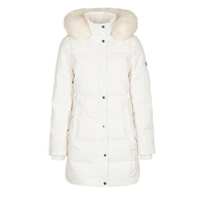 Morgan gewatteerde jas ecru