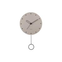 Karlsson - Wall clock Studs pendulum wood warm grey
