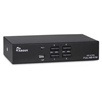 Inter-Tech KVM KVM-AS-41HA HDMI lijn in 4X HDMI 8X 3,5mm 3-pol. Jack 1 Power Line Out 2X USB 2X 3,5mm 3-polige jack 1x HDMI