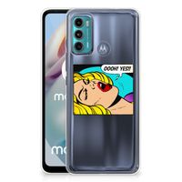 Motorola Moto G60 Silicone Back Cover Popart Oh Yes - thumbnail