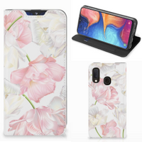 Samsung Galaxy A20e Smart Cover Lovely Flowers - thumbnail