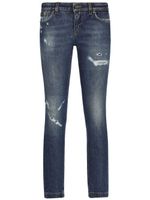 Dolce & Gabbana low-rise skinny-fit jeans - Bleu