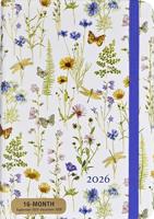 2026 Wildflower Garden Weekly Planner (16 Months, Sept 2025 to Dec 2026)
