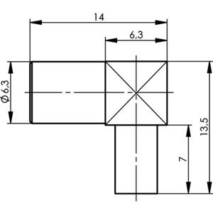 Telegärtner J01161A0668 J01161A0668 SMB-connector Koppeling, haaks 50 Ω 1 stuk(s)