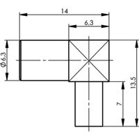 Telegärtner J01161A0668 J01161A0668 SMB-connector Koppeling, haaks 50 Ω 1 stuk(s) - thumbnail