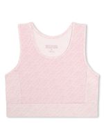 Michael Kors Kids haut crop à motif monogrammé - Rose