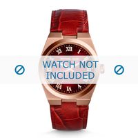 Horlogeband Michael Kors MK2357 Croco leder Rood 9mm - thumbnail