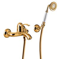 Badmengkraan Tres Clasic 1 Hendel Incl Handdouche en Doucheslang Goud Tres