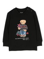 Ralph Lauren Kids Polo Bear cotton sweatshirt - Noir - thumbnail