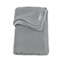 Meyco deken velvet herringbone grey Maat