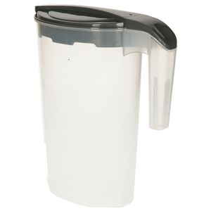 Schenkkan/waterkan - antraciet - 1750 ML - kunststof - 22 x 10 x 22 cm   -