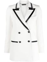 Philipp Plein blazer à bords contrastants - Blanc - thumbnail