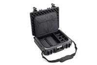 B&W International B&W Outdoor Transportkoffer, type 6040, zwart, met laptoptas, waterdicht conform IP67-certificering, stofdicht, onbreekbaar en onverwoestbaar, zwart, Typ 6040 - Innenmaß 47x35x13cm,