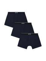 BOSS Kidswear lot de trois boxers à taille logo - Bleu