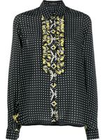 Ermanno Scervino blouse en soie à pois - Noir