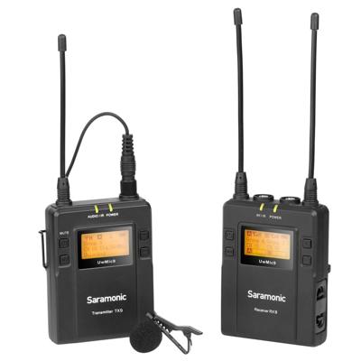 Saramonic Lavalier Microfoon Set UwMic9 TX9 + RX9 UHF Draadloos Saramonic Lavalier Microfoon Set UwMic9 TX9 + RX9 UHF Draadloos