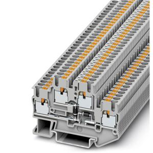 Phoenix Contact PTTB 2,5-2DIO/O-UL/UR-UL 3211430 Doorgangsserieklem Aantal polen: 4 0.14 mm² 2.5 mm² Grijs 50 stuk(s)