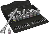 Wera 8100 SB 8 Zyklop Metal-ratelset, omschakelpal, 3/8"-aandrijving, metrisch , 29 -delig - 1 stuk(s) - 05004048001 - thumbnail