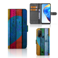 Xiaomi Mi 10T Pro | Mi 10T Book Style Case Wood Heart - Cadeau voor je Vriend - thumbnail