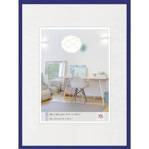 walther+ design KV040L Wissellijst Papierformaat: 30 x 40 cm Blauw