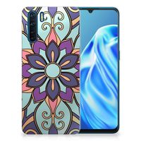 OPPO A91 TPU Case Purple Flower