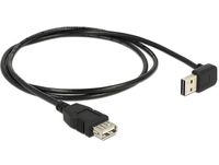 Delock 83547 Verlengkabel EASY-USB 2.0 Type-A male haaks up/down > USB 2.0 Type-A female zwart 1 m - thumbnail