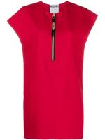 Moschino robe courte à mancherons - Rouge