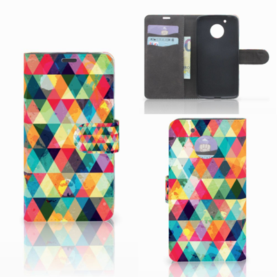 Motorola Moto G5 Telefoon Hoesje Geruit Motorola Moto G5 Telefoon Hoesje Geruit