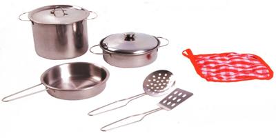 Johntoy Home and Kitchen stalen pannenset 8 delig