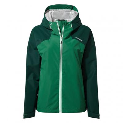 Craghoppers jas Toscana waterdicht dames polyester groen mt 38 Craghoppers jas Toscana waterdicht dames polyester groen mt 38