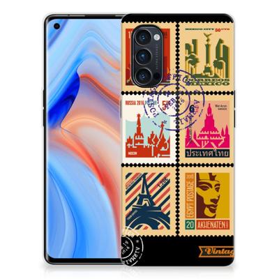 OPPO Reno4 Pro 5G Siliconen Back Cover Postzegels