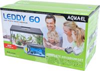 Aquael Leddy 60 Day&Night Aquariumset Zwart - 60x30x30cm, 54L met LED Dag/Nachtverlichting