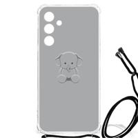 Samsung Galaxy A55 Stevig Bumper Hoesje Grijs Baby Olifant