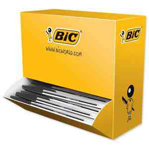 BIC 942911 Balpen (wegwerp) Cristal Zwart 0.4 mm Onuitwisbaar: Ja 100 stuk(s)