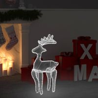 VidaXL Kerstversiering rendier met mesh 306 LED&apos;s 60x24x89 cm - thumbnail